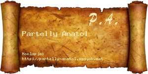 Partelly Anatol névjegykártya